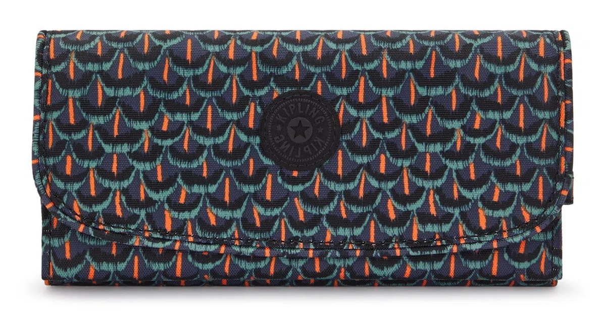 Kipling Money Land Billetera Grande, Inviting Grey (Gris)