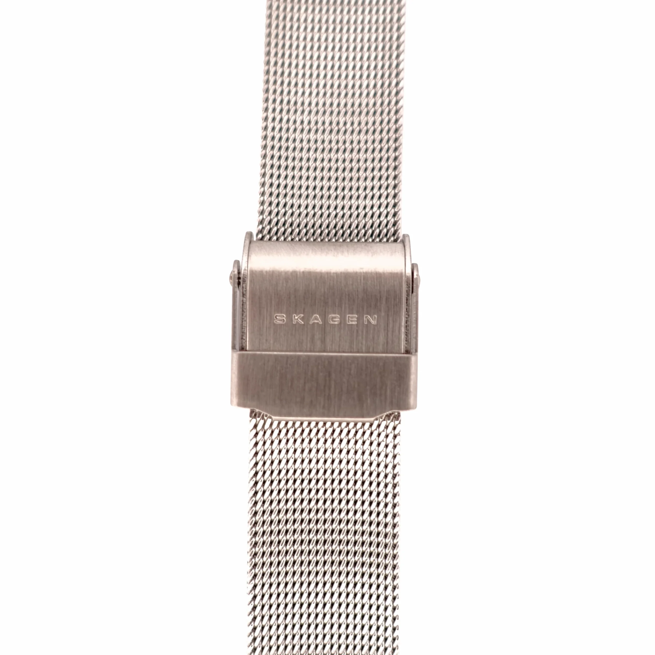 Skagen Correa de reloj para mujer, 14 mm, plata y acero inoxidable, correa de repuesto original para 358SGSCD, plata, Pulsera