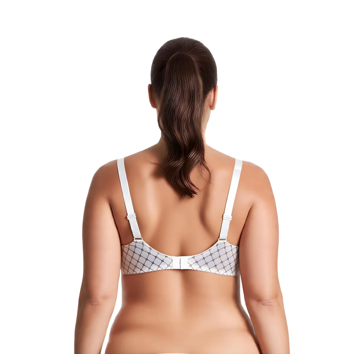 Curve Muse - Sujetador con Aros sin Forro Minimizer para Mujer con Bordado de Encaje-Paquete de 2