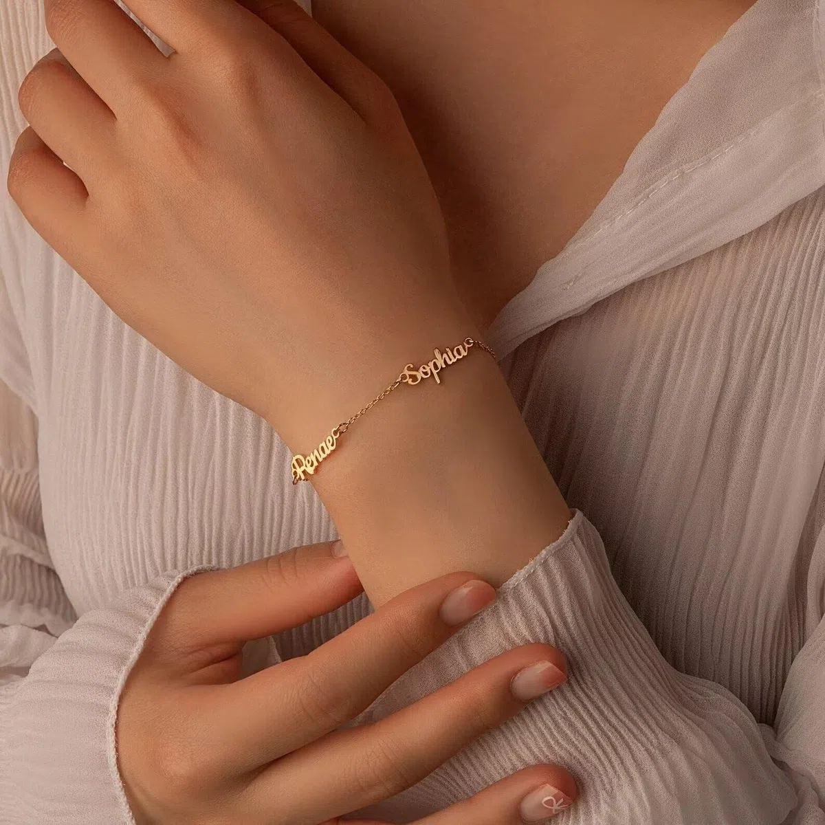 Pulsera con nombre para mujer - Pulsera con nombre múltiple - Pulsera con nombre personalizada de plata de ley 925 - Regalo de pulsera con nombre de bebé para mamá