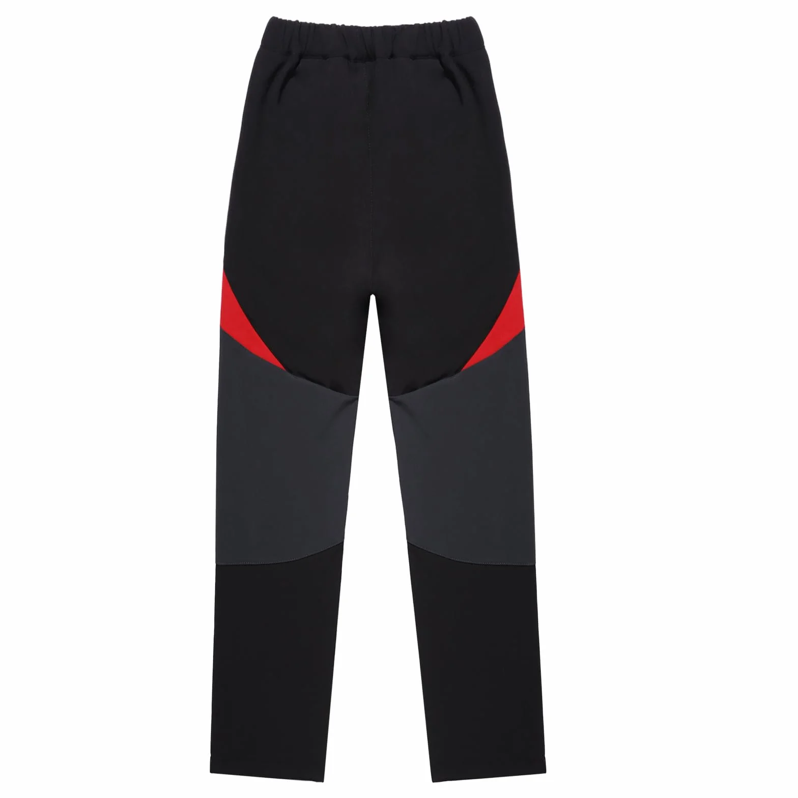 BWBIKE Pantalones de Nieve para Niños con Forro Polar Térmico Forrado al Agua y al Viento, Pantalones de Esquí de Invierno Softshell para Exteriores con Bolsillos con Cremallera para Niños y Niñas