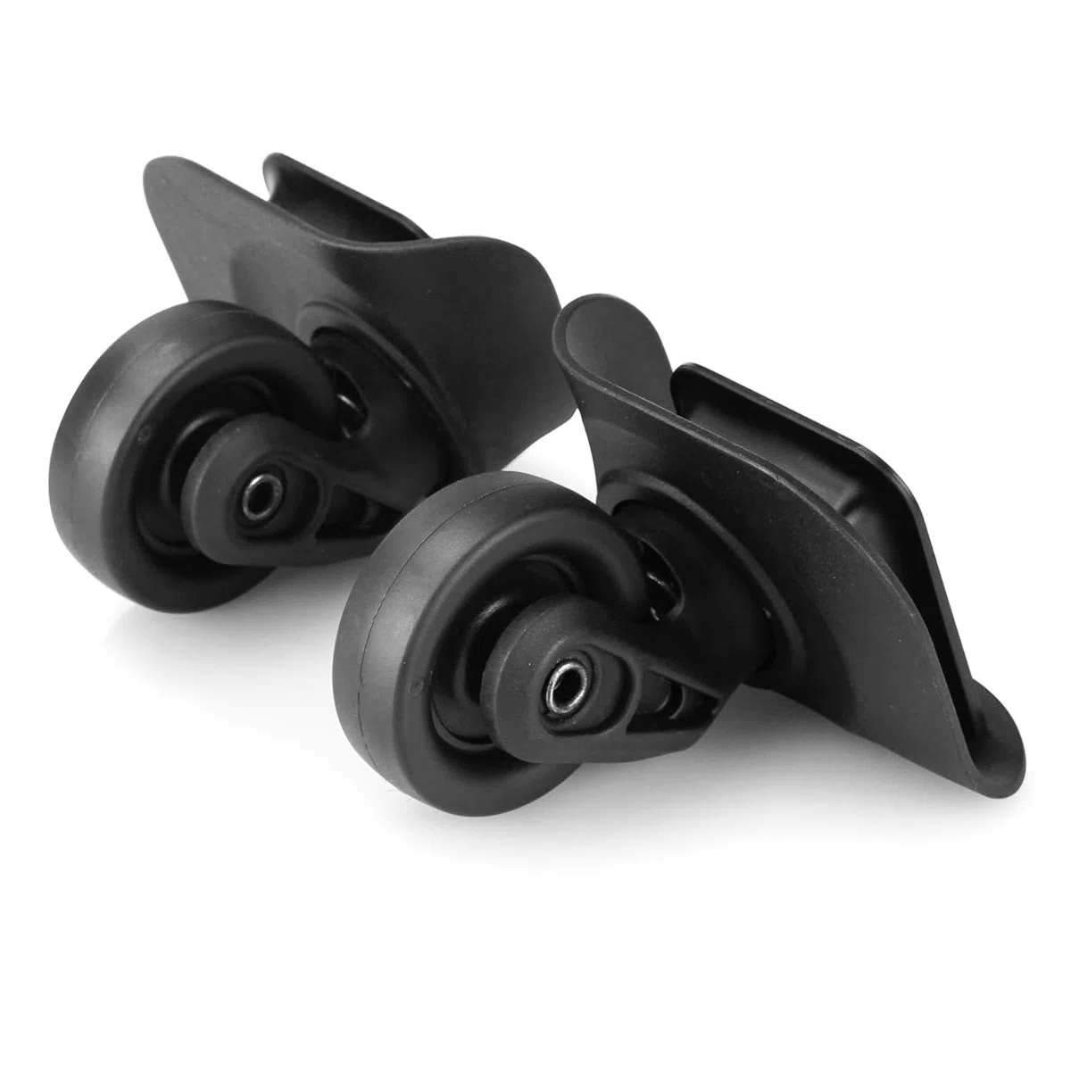 2 Pares Ruedas de Maletas Repuesto Ruedas Recambio para Maleta Ruedas de Equipaje con 2 Agujeros para Tornillos, V237