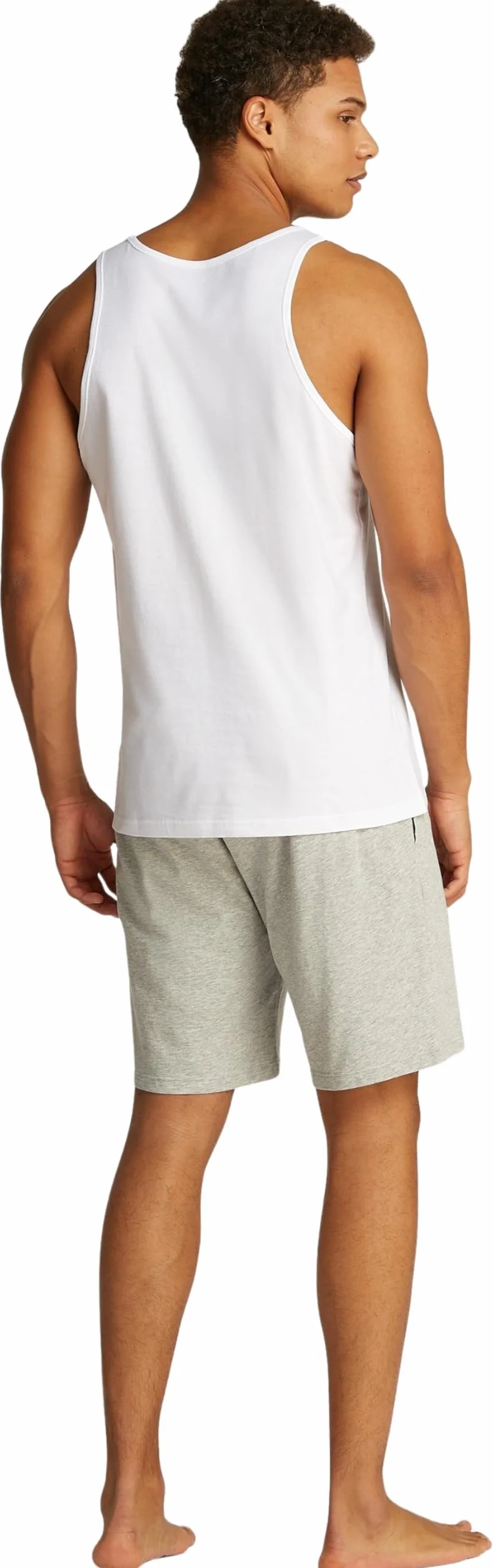 Tommy Hilfiger Camisetas de Tirantes Hombre Pack de 3 Tank Tops con Cuello Redondo