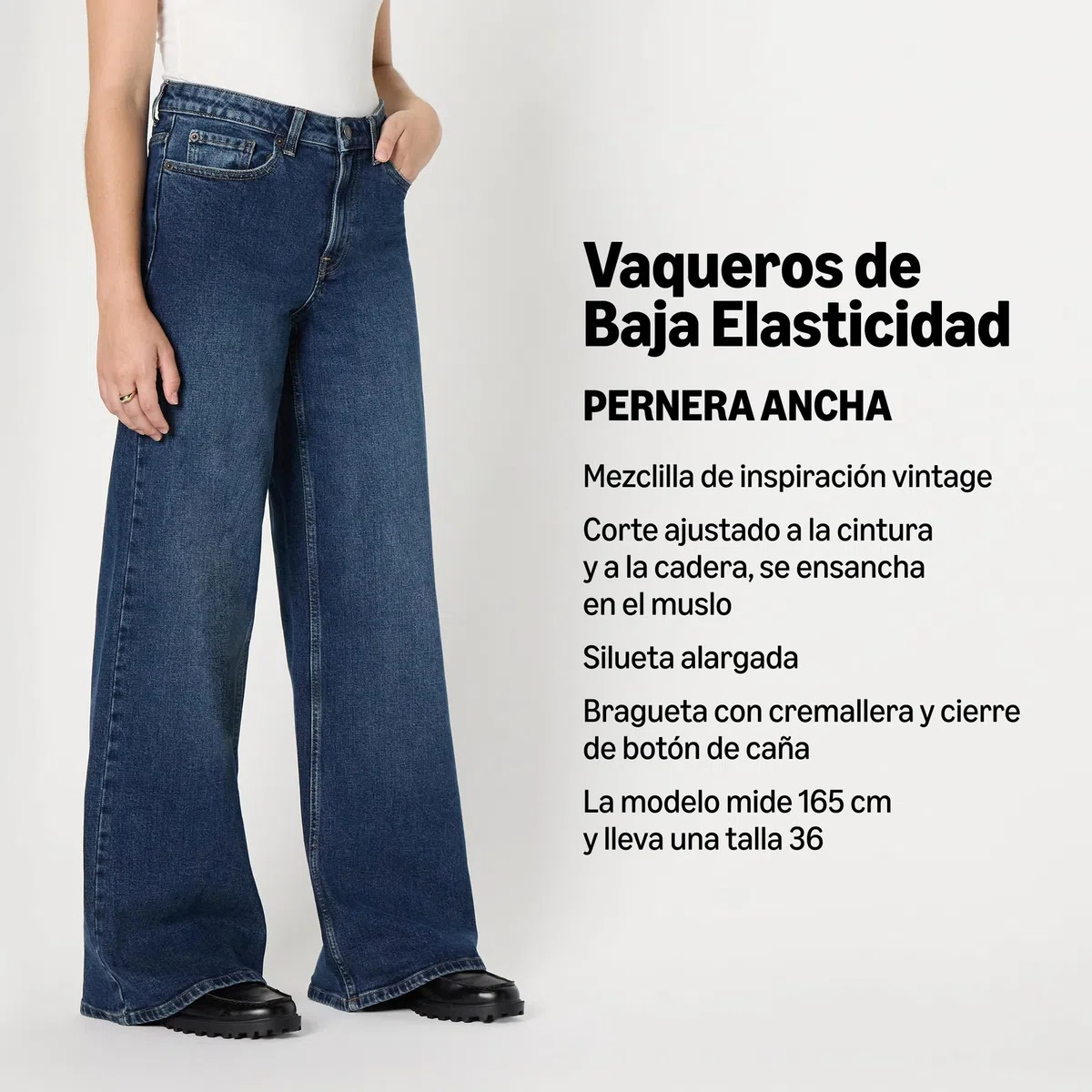 Amazon Essentials Vaqueros Tobilleros de Talle Alto y Pernera Ancha Mujer