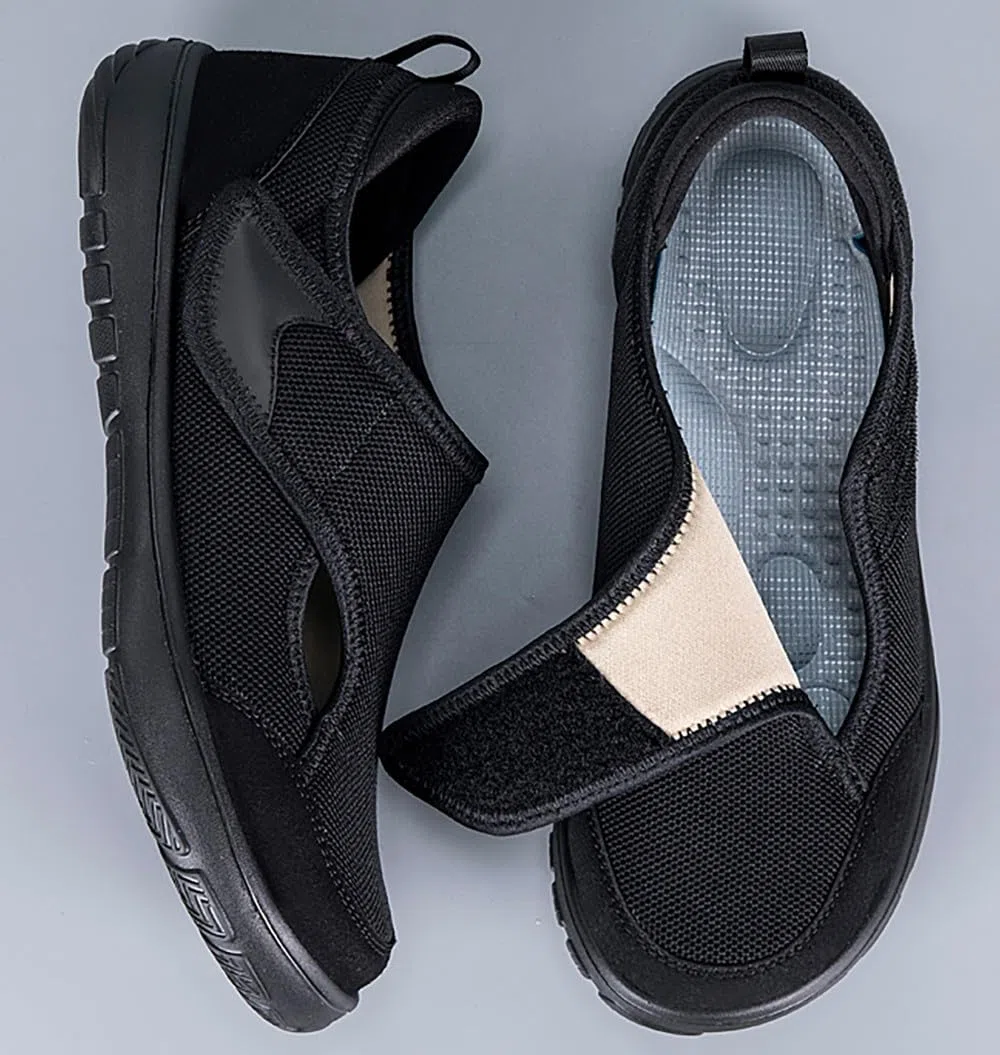 Zapatillas Diabéticos Hombre Mujer Extra Anchas Ligeras Ortopédica Sandalias de rehabilitación Artritis Edema Zapatos para Caminar Ajustables