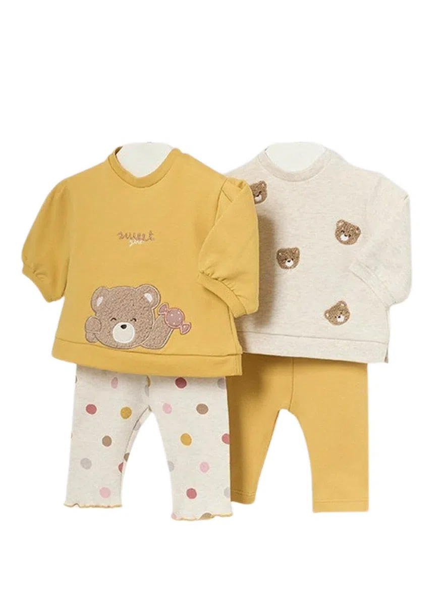 Mayoral Conj. Leggings 4 Piezas para bebé niña 6-9 Meses (75cm)