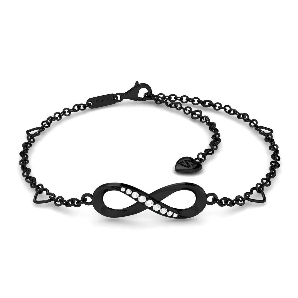 SERASAR Tobillera Premium para Mujer | Acero Quirúrgico 316L | Baño de Oro Auténtico de 18 Quilates | Largo Ajustable | Cuatro Colores | Estuche de Joyería Incluido